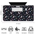 thumbnail image 5 of Long Mouse Pads for Desk,Cartoon Unicorn Space Pattern Desk Mats on Top Of Desks, Desk Mouse Pad Extra Large with 3mm Non-Slip Base and Stitched Edge for Gaming,Office,Work,Home 47.3"x23.6", 5 of 6