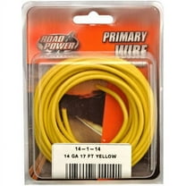 Coleman Cable 55670833 17 ft. 14 Gauge Primary Wire - Yellow