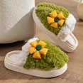 thumbnail image 2 of Vedolay Womens Slippers Cozy Comfort Women's With Knit Collar Slippers Green,41, 2 of 5