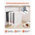 thumbnail image 6 of KFFKFF Pull-Out Trash Can for Kitchen Cabinets, 35 QT Waste and Recycling Bin, Under-Mount Garbage Container with Durable Metal Soft-Close Slide System and Door-Mount Kit, 6 of 9