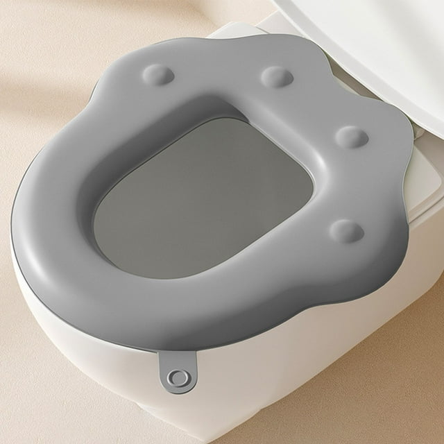 Toilet Seat Cover, Waterproof Bathroom Mat, Soft Toilet Cushion, Non-Slip Adsorption, Easy Clean Washable, Hygienic Toilet Protector, Modern Home Upgrade