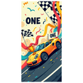thumbnail image 1 of Race Car Themed One Year Old Banner Party Decoration Backdrop Background for Birthday Party Photo Booth Props Celebration Decorations, 1 of 4