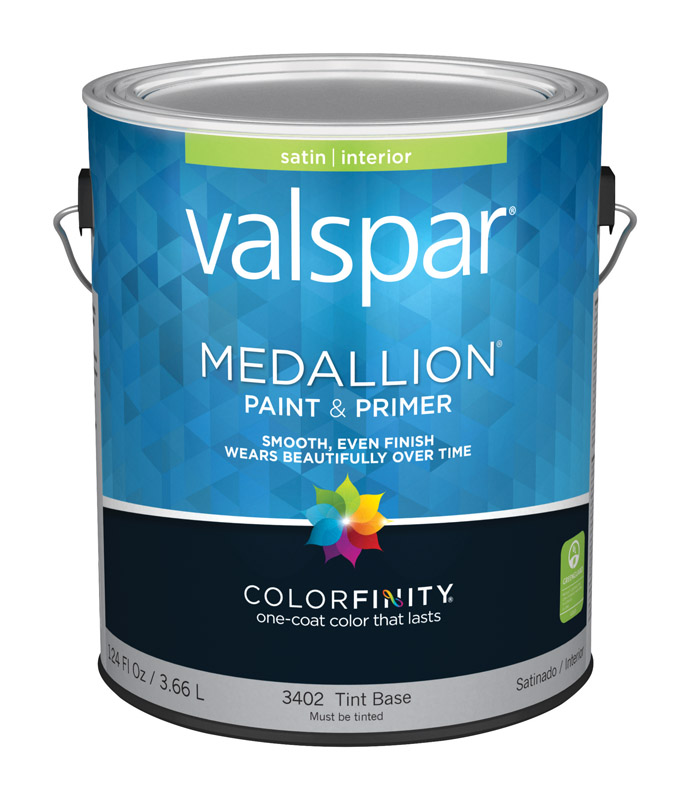 Valspar Medallion Satin Tint Base Paint And Primer Interior 1 Gal 