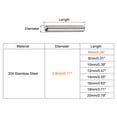 thumbnail image 2 of 2.8x6mm Dowel Pins, 50 Pack Round Head Flat Chamfered End Dowel Pin, 2 of 6