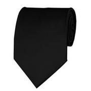 Black Necktie 3.5 Inch Manzini Necktie Mens Tie by