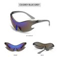 thumbnail image 2 of Gafas de sol Punk Y2K moda mujer hombre gafas únicas para senderismo ciclismo Sandbeach, 2 of 5