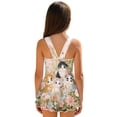 thumbnail image 2 of Xixirimido Cute Cats Daisy Flower Print Girls One Piece Swimsuits with Skirt Sleeveless Swim Dress Modest Skirted Swimwear with Built-in Shorts UPF 50+ Bathing Suit, 10-11 Years, 2 of 7