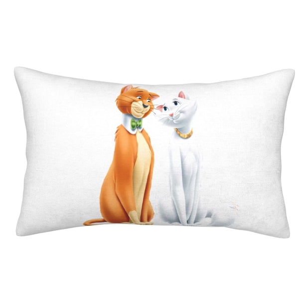 Fundas de almohada de Los Aristogatos, fundas de almohada mullidas súper suaves y acogedoras con cremallera, 20 x 30 pulgadas, dormitorio, sofá, sillón, funda de almohada para todas las estaciones