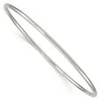 thumbnail image 1 of 925 Sterling Silver 2mm Slip On Bangle Bracelet, 1 of 8
