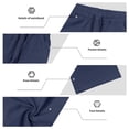 thumbnail image 7 of CONZONE Mens Linen Pants Wide Leg Elastic Waist Drawstring Joggers For Men Baggy Casual Summer Trousers With Pockets, 7 of 7