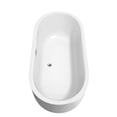 thumbnail image 5 of Wyndham Collection  Juliette 67-inch Freestanding Bathtub in White, 5 of 8