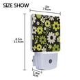 thumbnail image 3 of Yayeee LED Plug in Night Light for The Home with Auto Dusk to Dawn Light Sensors, 2 Pack, Green Flower Pattern, 3 of 4