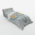 thumbnail image 3 of Ambesonne Psychedelic Bedding Set 4 Pcs, Face Hypnotic Eyes, Queen, Multicolor, 3 of 3