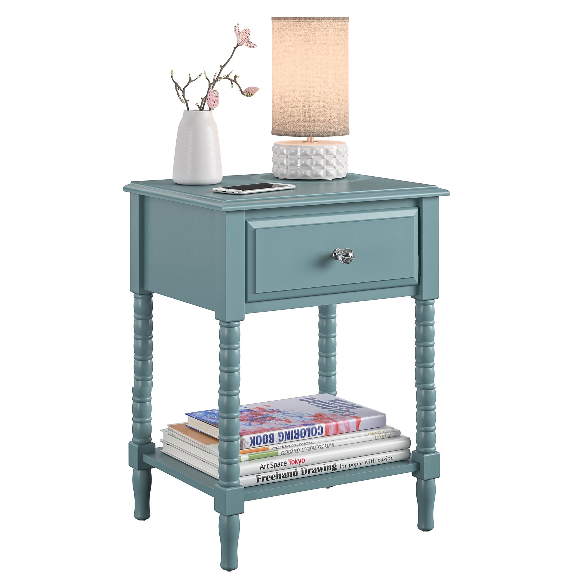 Little Seeds Rowan Valley Linden Kids Teal Nightstand Walmart Com Walmart Com