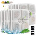 thumbnail image 1 of Ensemble de Filtres pour Fontaine pour Animaux, 8 Pack 3 Système de Triple Filtration Remplacement Filtres pour Fontaine à Eau pour Chat 84oz/2.5l Fontaine Automatique pour Chat, 1 of 5