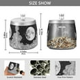 thumbnail image 2 of Yayeee Ashtray with Lid for Cigarette Smokeless Stainless Steel Home Ash Holder, Black Moon, 2 of 7