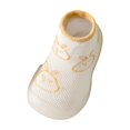 thumbnail image 4 of Otqutp Toddler Sneakers Spring/summer Mesh Breathable Baby Shoes and Socks Comfortable Non Slip Baby Rubber Soled Socks and Shoes(Yellow,3-3.5 Years), 4 of 4