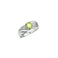 thumbnail image 5 of RYLOS Rings for Women 14K White Gold Angel Wing Birthstone Ring 7X5MM Gemstone &  Diamonds August Peridot Jewelry for Women Gold Rings For Women Size 5, 5 of 7