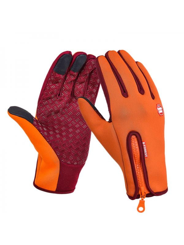 Mens Winter Warm Windproof Anti-slip Thermal Touch Screen Ski Gloves Sport Ride