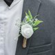thumbnail image 4 of Set of 6 Reusable Salvia Corsage Flower Groomsmen Boutonniere Wedding Party Artificial Silk Flower for Various Occasion White, 4 of 4