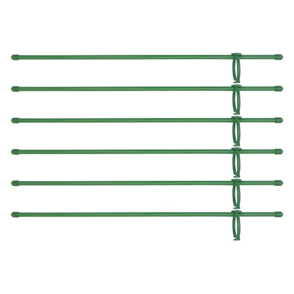 Billuyoard Protección vegetal eficaz y verde con soporte duradero para plantas, palo para plantas, soporte alto y fácil Jardín y Patio Verde 16 pulgadas/40 cm 6 juegos