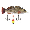 thumbnail image 1 of Almencla Bass Fishing Lure Fisherman with Hooks Lifelike Slow Sinking Simulation Lure Red Brown, 1 of 8