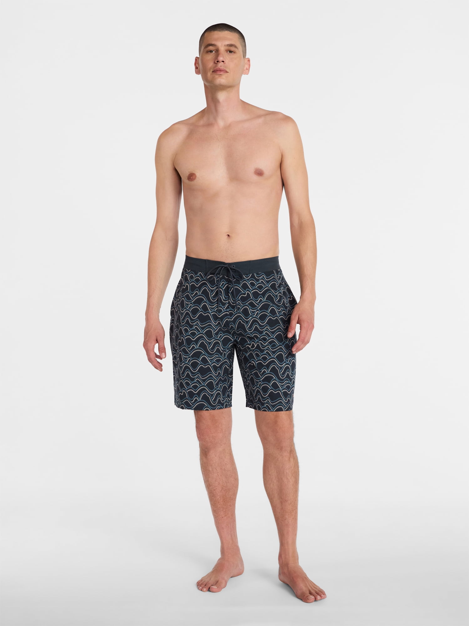 Ozark Trail Men's and Big Men's Swim Trunks, 9" Inseam, Sizes S-3XL