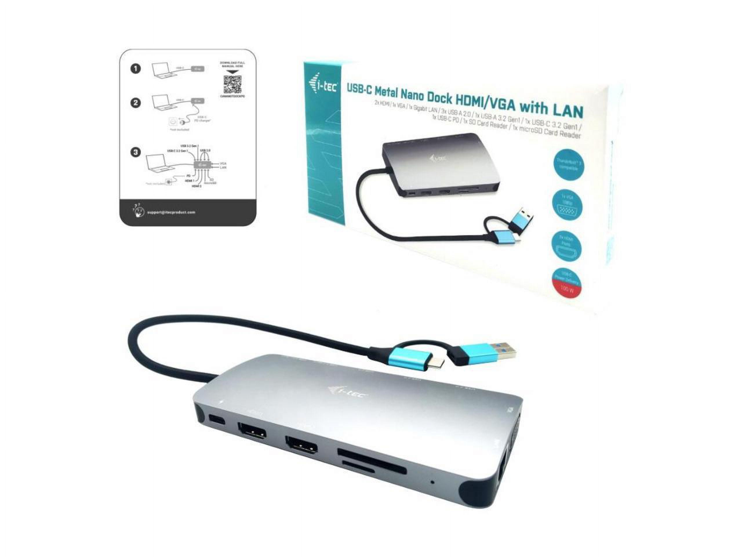 I-TEC USB 3.0 3X LCD NANO DOCK