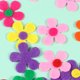 thumbnail image 3 of EeaseMX 100 flores de 2,8 cm hechas a mano, de tela no tejida, de cinco pétalos, de fieltro, con forma de flor, adornos de ciruela, suministros de tela para manualidades (color aleatorio), 3 of 7
