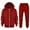 Red, variant on WOYY Toddler Girls Tracksuit Solid Zip Up Hoodie and Joggers Sports Outfits, Sizes 4-5T