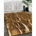 thumbnail image 3 of Ahgly Company Machine Washable Indoor Round Transitional Red Brown Area Rugs, 5' Round, 3 of 7