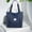 Dark Blue, variant on FAMTKT Women Tote Bag Large Shoulder Bag Top Handle Handbag with Yoga Mat Buckle for Gym, Work, School, Women Tote Pack