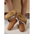 thumbnail image 4 of Women's Fashionable Fur & Leather Integrated Snow Boots, 4 of 5