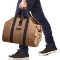 thumbnail image 2 of Bolsa De Transporte De Leña, Bolsa De Transporte De Leña, Bolsa De Transporte De Lona, Cesta De Leña Portátil para Chimeneas, Estufas De Leña, Troncos, Camping, Playa-100 X 46 Cm H, 2 of 5