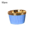 thumbnail image 2 of Cheer.US - 50 moldes de aluminio para cupcakes - Moldes estándar para muffins - Capacillos para hornear, moldes de papel para muffins, moldes decorativos para bodas, cumpleaños, baby showers y fiestas, 2 of 7