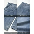 thumbnail image 7 of EMMIOL Women's Wide Leg Jeans Mid-Low Waist Baggy Jeans Vintage Y2K Loose Fit Jeans 90s Boyfriends Denim Pants, 7 of 7