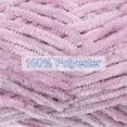 thumbnail image 5 of Uxcell 1 Skein Velvet Yarn Chenille Yarn 100g/3.5oz 87 Yards 6# Super Bulky Polyester Soft Blanket Yarn Light Pink, 5 of 6