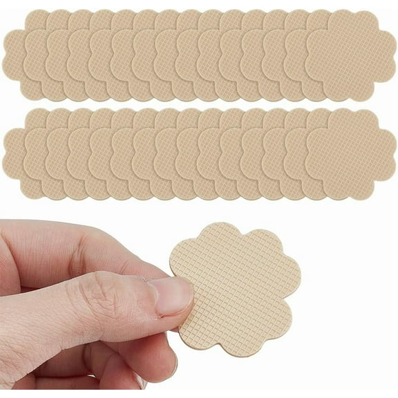 Silicone Non Slip Shoe Pads High Heels Non Skid Sole Protector Flower 3.7x3.7x0.2cm