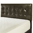 thumbnail image 1 of Pemberly Row Simili Cuir Tufté Tête de Lit King California en Marron, 1 of 4