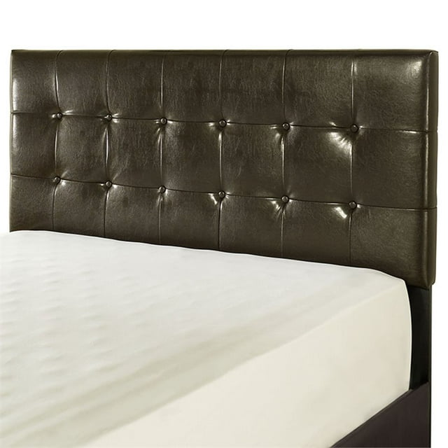 Pemberly Row Simili Cuir Tufté Tête de Lit King California en Marron