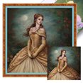 thumbnail image 1 of Hilo de bordar de algodón completo, 11CT, estampado de princesa Bella, punto de cruz, 40x40cm, 1 of 9