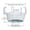 White#288, variant on Hanging Basket Watering Tray With Hooks, Clear Plastic Drip Pan for 6 to 12 Inch Baskets, Helps Catch Overflow Water for Indoor and Outdoor Plant Care
