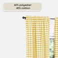 thumbnail image 3 of Achim Buffalo Check 84-inch Curtain Panel Yellow - Traditional, 3 of 6