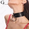 thumbnail image 2 of PU Leather Fetish Collar Gothic Rave Sexy Women Harness Collar Necklaces Fashion Body Bondage Cosplay Bdsm Erotic Accessories, 2 of 4