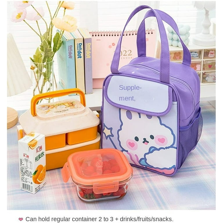 DanceeMangoos Kawaii Bento Box Cute Cartoon Lunch Box Leakproof