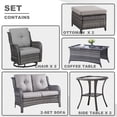 thumbnail image 4 of POCASSY 8 Piece Rattan Sofa Seating Group with Cushions, 4 of 11