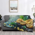 thumbnail image 2 of Goofa Fresh Passion Fruit Still Life Pattern Fleece Throw Blanket for Couch, Soft Checkered Flannel Blanket for Sofa, Warm Cozy Decorative Blanket Fall Decor Gift-50"x40", 2 of 6