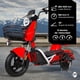 thumbnail image 2 of Bicicleta Electrica Moto Bici Scooter 3 Vel 55km/h 800w 60v Rojo Bizmo, 2 of 8