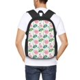 thumbnail image 5 of Balery Lotus Flower Backpack for Men and Women - Durable 600D Oxford Cloth -Large Capacity, Water-Resistant School, Travel, and Hiking Bag, 5 of 7