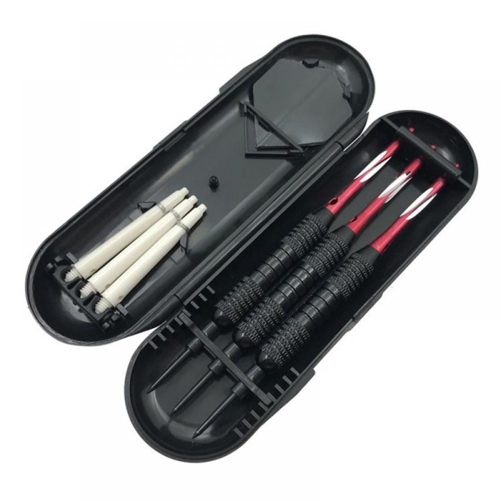 Aluminum Shafts and Black Coated Metal Barrels and PET Flights Professional Tournament 24 g Steel Tip Darts with Hard Case Needle Tip Darts 4 Colors Available 